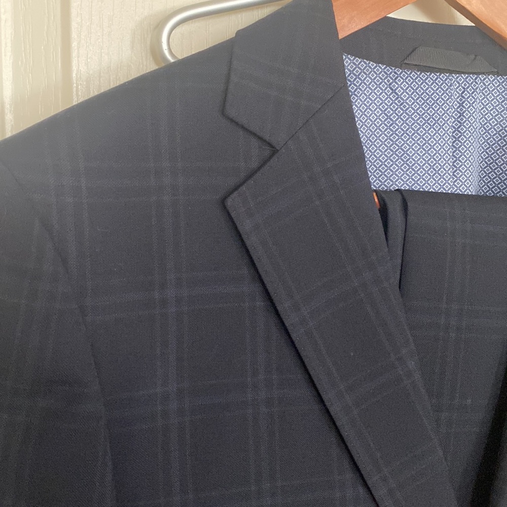 Zanetti Blue Window Pane Suit - Picture 16 of 16